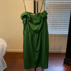 Old navy, green, spaghetti strap, ruffle dress